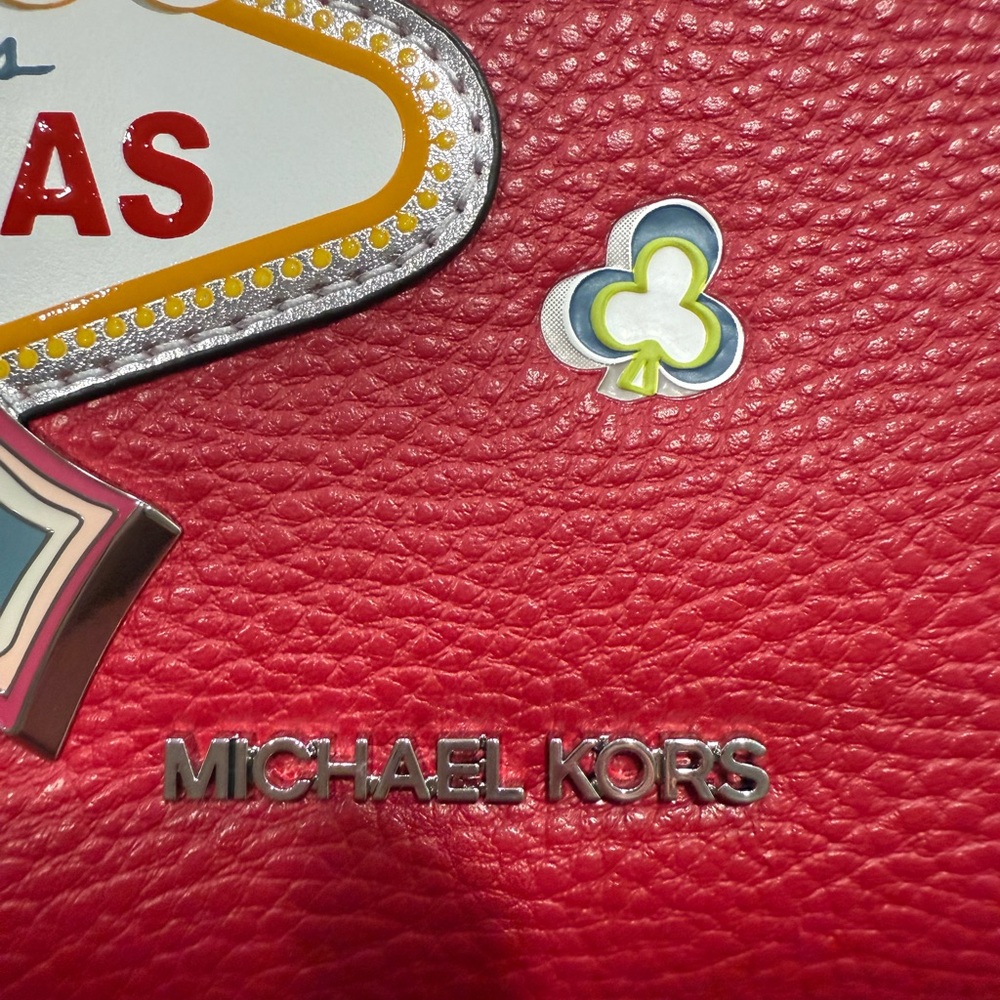 Michael Kors Red Las Vegas Crossbody Bag - Picture 6 of 9